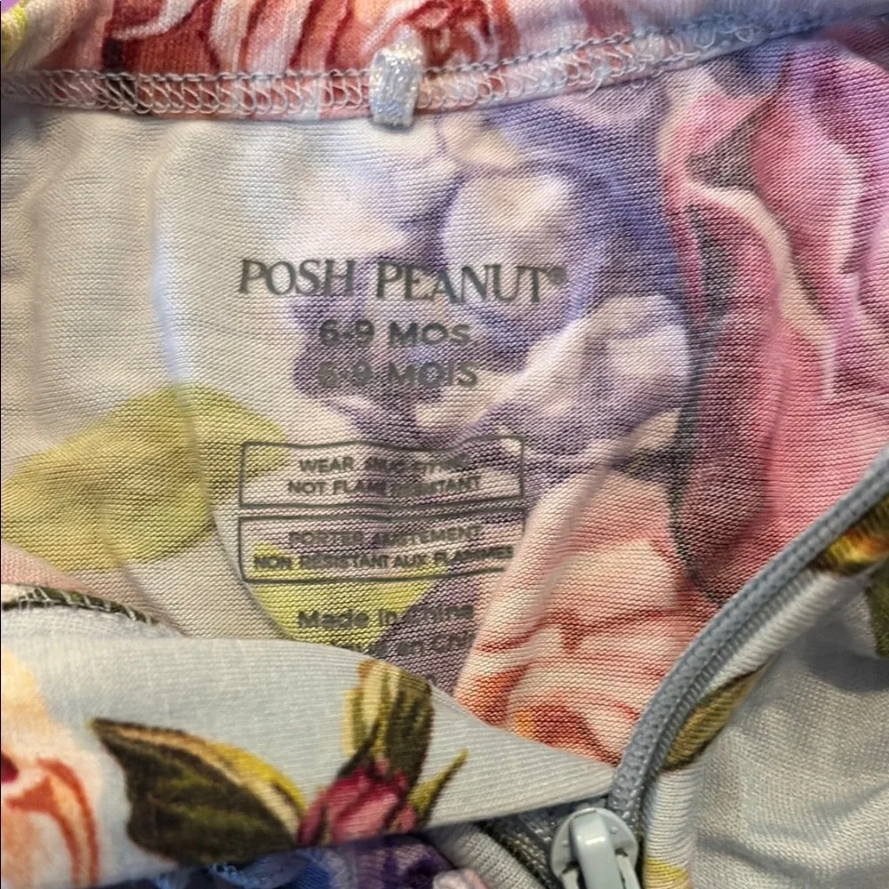 Posh Peanut Blue and Pink Footies One Piece - Picture 4 of 7